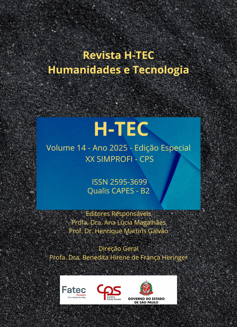 					Visualizar v. 14 n. Ed. Esp. (2025): Revista H-Tec Humanidades e Tecnologia - Edição Especial - XX SIMPROFI - Centro Paula Souza - CPS
				